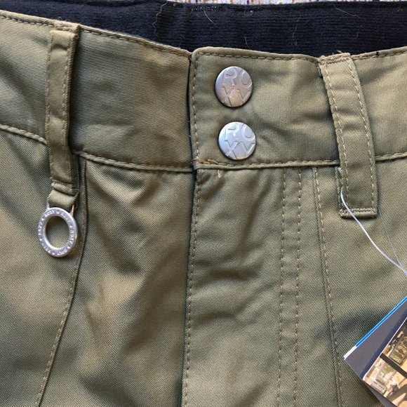 Roxy Snowboard Army Green SnowPants size Small - Picture 5 of 9